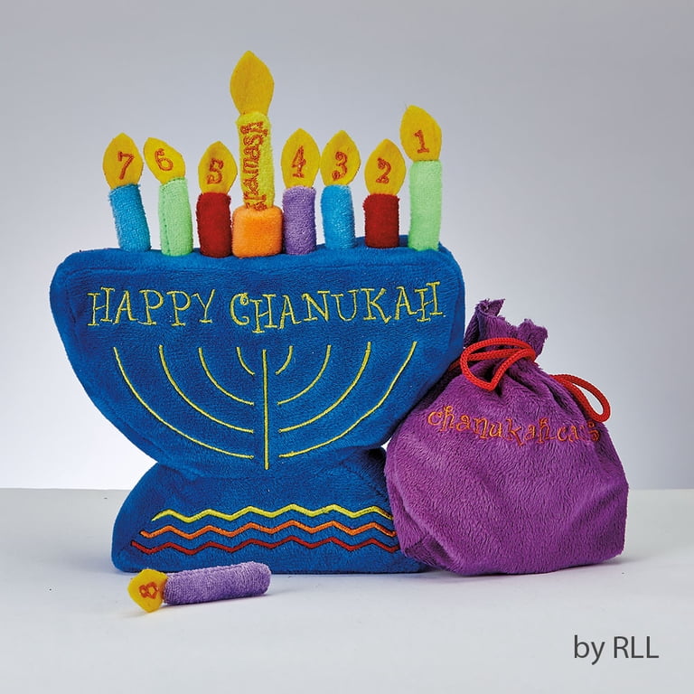 My Soft Menorah Set - Plush Toy with Storage Bag photo 1
