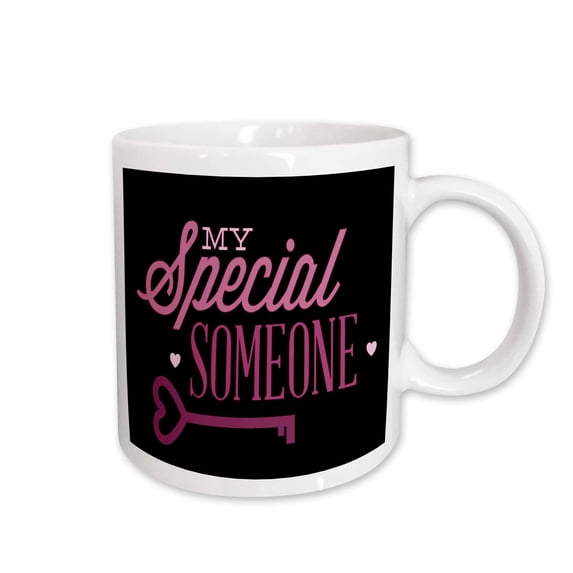 3drose, My Someone Special in Pink with a Heart Key, 11oz Mug