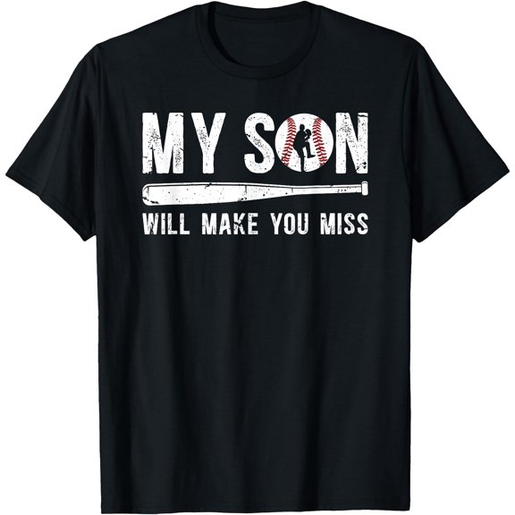 My Son Baseball Pitcher Dad Baseball Pitcher Father T-Shirt