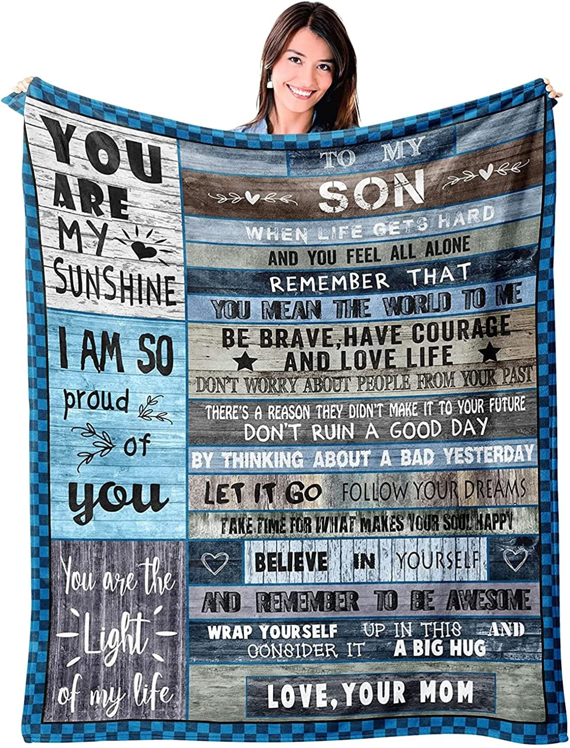 Son Gifts Blanket To My Son Son Gifts From Mom/Dad Funny Gifts For Son  Blanket Best Birthday Gift Ideas For Son Gifts For Grown Son Son Gift From  Mother Or Father Blankets,32x48''(#355,32x48'')O 