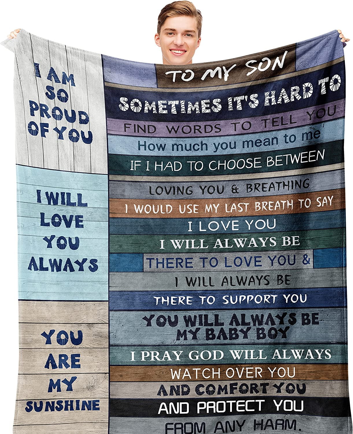 to My Son Blanket Gifts, Gifts for Son, Gifts for Grown Son from Mom