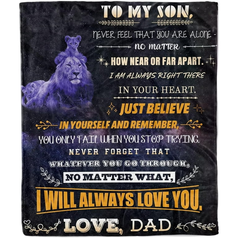 To my son blanket from dad sale