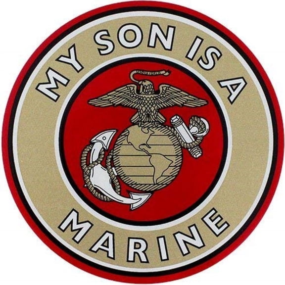 My Son Is A Marine Clear Decal