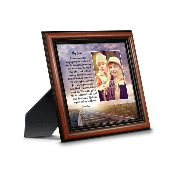 My Son, Sentimental Gift for Son from Mom or Dad, Inspirational Picture Frame, 6395B