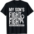 thumbnail image 1 of My Son's Fight My Fight Brain Cancer Awareness Brain Tumor T-Shirt, 1 of 4