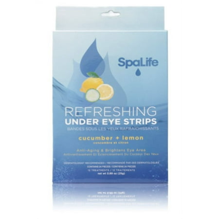 (2 pack) (2 Pack) My Spa Life Under Eye Treatment, Cucumber and Lemon , 12 Ct