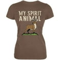 thumbnail image 1 of My Spirit Animal Deer Heather Brown Juniors Soft T-Shirt - 2X-Large, 1 of 1