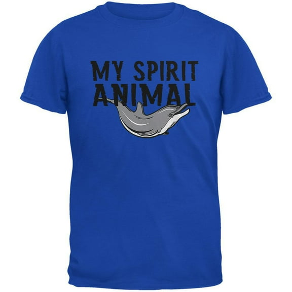 My Spirit Animal Dolphin Royal Youth T-Shirt - X-Large(18)