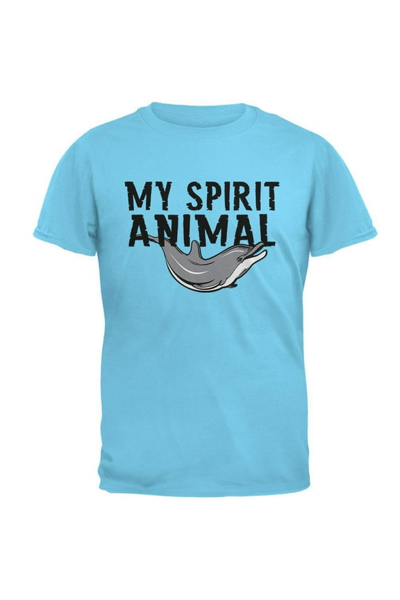 My Spirit Animal Dolphin Sky Adult T-Shirt - Medium