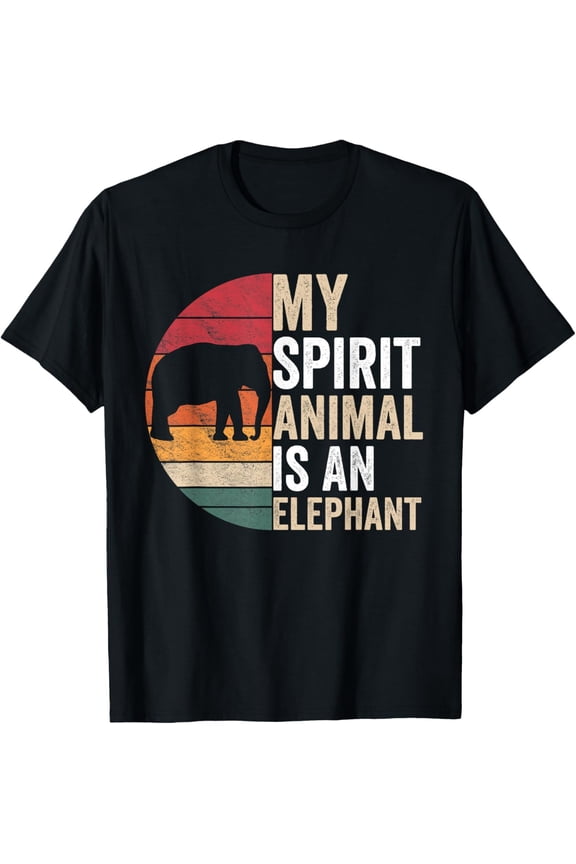 My Spirit Animal Is An Elephant Elephant Lover Apparel T-Shirt