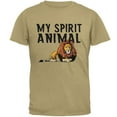 thumbnail image 1 of My Spirit Animal Lion Tan Adult T-Shirt - X-Large, 1 of 1