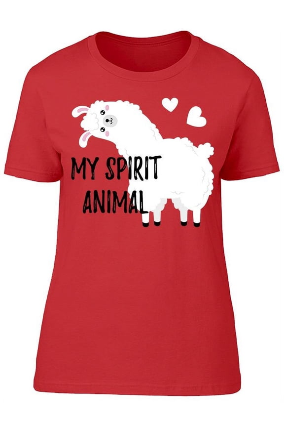 My Spirit Animal Llama T-Shirt Women -Image by Shutterstock, Female XX-Large