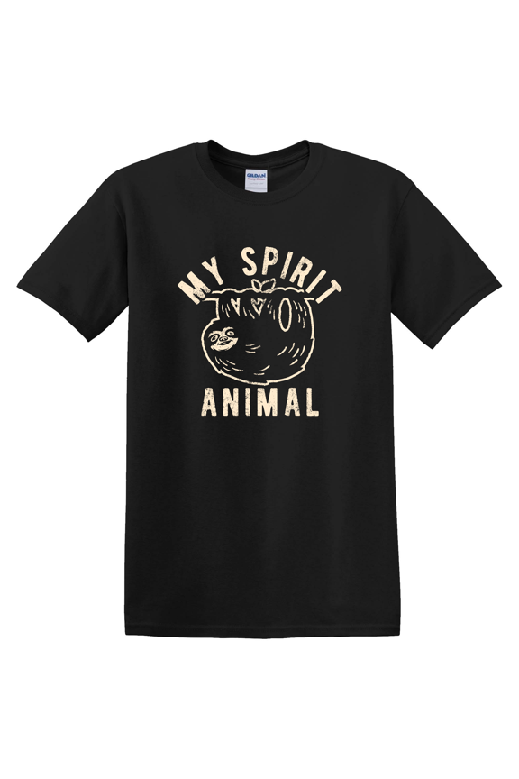 My Spirit Animal Sloth Funny Lazy Graphic T-Shirt