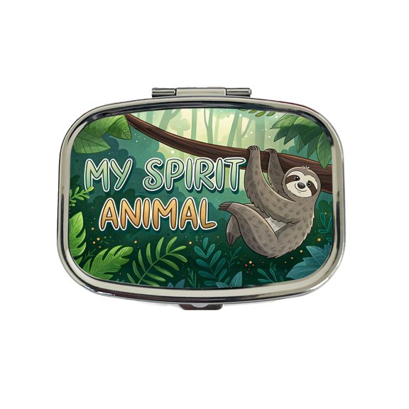 My Spirit Animal Sloth Funny Small Travel Handbag Pill Box Case