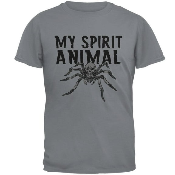 My Spirit Animal Spider Gravel Grey Adult T-Shirt - Medium