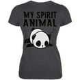 thumbnail image 1 of My Spirit Animal Tired Panda Cute Juniors Soft T Shirt Deep Heather MD, 1 of 1