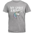 thumbnail image 1 of My Spirit Animal Unicorn Heather Grey Adult T-Shirt - 5X-Large, 1 of 1