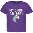 thumbnail image 1 of My Spirit Animal Unicorn Toddler T Shirt Purple 3T, 1 of 1
