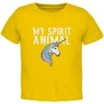 thumbnail image 1 of My Spirit Animal Unicorn Toddler T Shirt Yellow 2T, 1 of 1