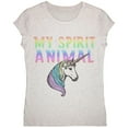thumbnail image 1 of My Spirit Animal Unicorn Youth Girls T Shirt Birthday Cake YMD, 1 of 2