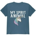 thumbnail image 1 of My Spirit Animal Unicorn Youth T Shirt Indigo Blue YSM, 1 of 1