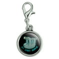 thumbnail image 1 of My Spirit Animal is a Sloth Antiqued Bracelet Pendant Zipper Pull Charm with Lobster Clasp, 1 of 4