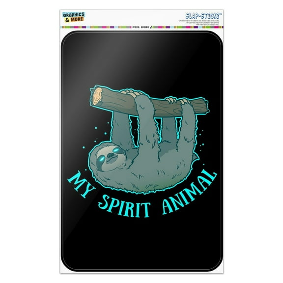 My Spirit Animal is a Sloth Home Business Office Sign