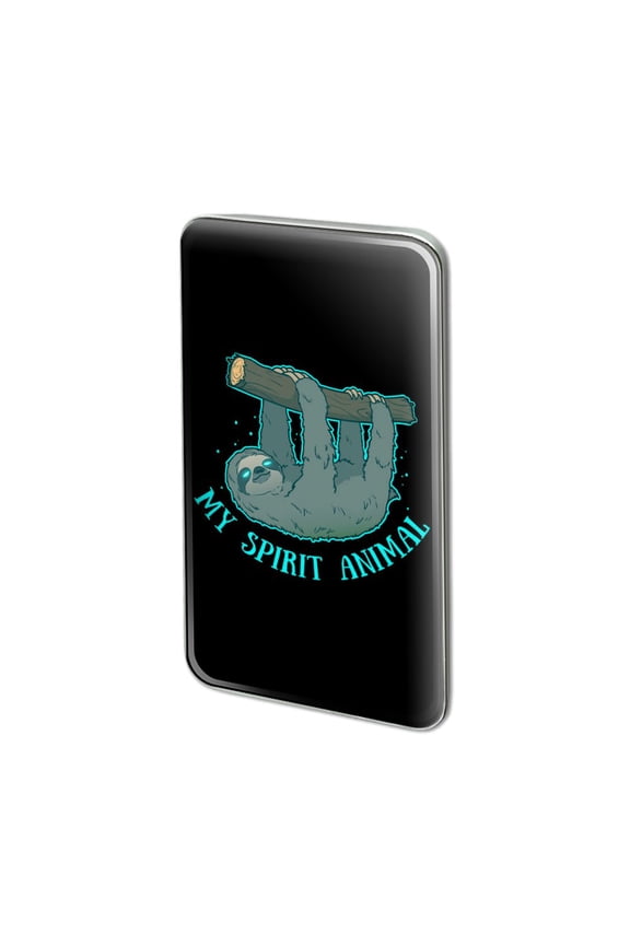 My Spirit Animal is a Sloth Metal Rectangle Lapel Hat Pin Tie Tack Pinback
