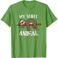 thumbnail image 1 of My Spirit Animal is a Sloth Unisex T-Shirt for Men Women Kids Toddler, 1 of 5