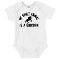 thumbnail image 1 of My Spirit Animal is a Unicorn Bodysuit Jumper Girls Infant Baby Brisco Brands 12M, 1 of 6