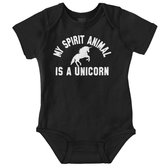 My Spirit Animal is a Unicorn Bodysuit Jumper Girls Infant Baby Brisco Brands 12M