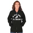 thumbnail image 1 of My Spirit Animal is a Unicorn Womens Plus Size Graphic Zipper Hoodie Brisco Brands 2X, 1 of 5