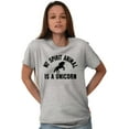 thumbnail image 1 of My Spirit Animal is a Unicorn Women's Graphic T Shirt Tees Brisco Brands S, 1 of 5