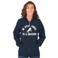 thumbnail image 1 of My Spirit Animal is a Unicorn Zip Hoodie Sweatshirt Women Brisco Brands L, 1 of 6