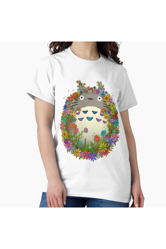 My Springtime Neighbour Cute Forest Spirit Umbrella Rain Graphic T-Shirt