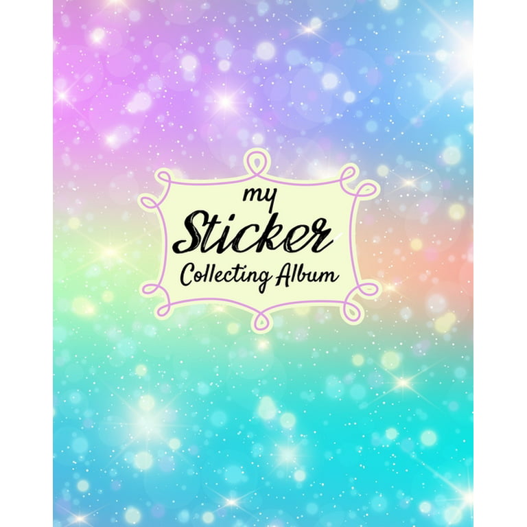 My Sticker Collecting Album: Turquoise Mermaid Scales Softcover