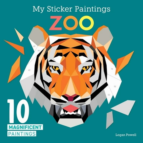 My Sticker Paintings: Zoo: 10 Magnificent Paintings, (Paperback)