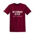 thumbnail image 1 of My Stomach Is Flat The L Is Just Silent Sarcastic Premium T Shirt Adult Humor Funny Saying Graphic Tee For Xmas Pre Birthday Anniversary Gift Hilarious Novelty Tshirt, 1 of 5