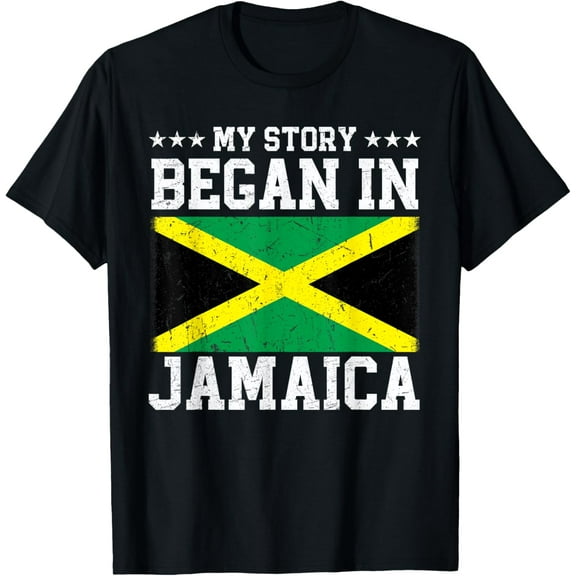 My Story Began In Jamaica Women Men Kids Independence Day T-Shirt