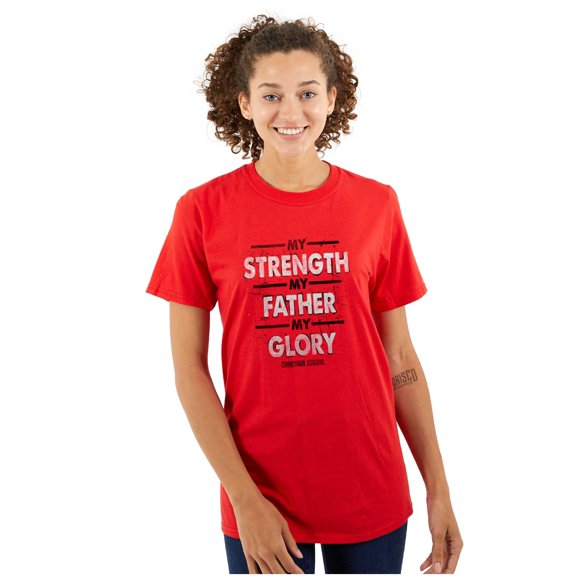 My Strength My Father My Glory Jesus Men's Graphic T Shirt Tees Brisco Brands X