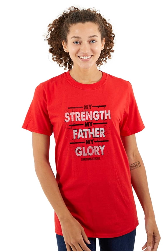 My Strength My Father My Glory Jesus Men's Graphic T Shirt Tees Brisco Brands X