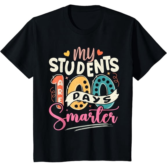 My Students Are 100 Days Smarter 100th Day Of School Teacher T-Shirt