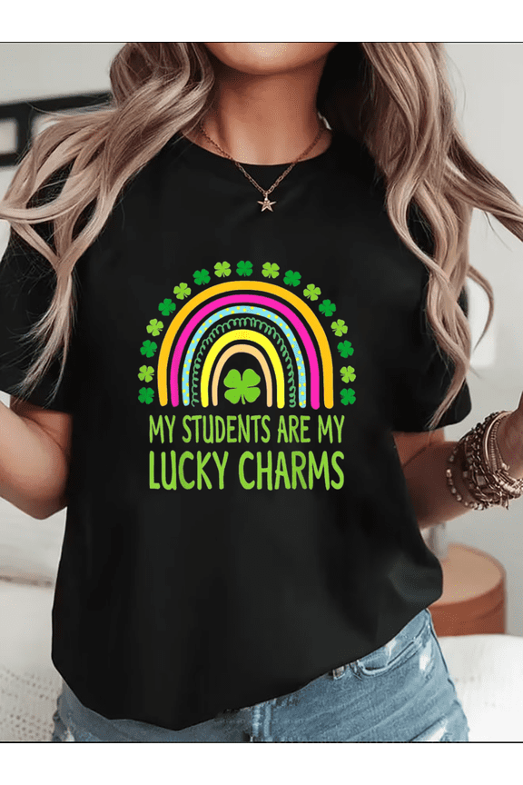 My Students Are My Lucky Charms Teacher St Patricks Day School Unisex T-Shirt, up to Size 5XL