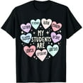 thumbnail image 1 of My Students Are Valentines Day Teacher Positive Affirmation T-Shirt men and women can wear, black, white, gifts., 1 of 4