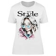 thumbnail image 1 of My Style Charming Model T-Shirt Women -Image by Shutterstock, Female x-Large, 1 of 2