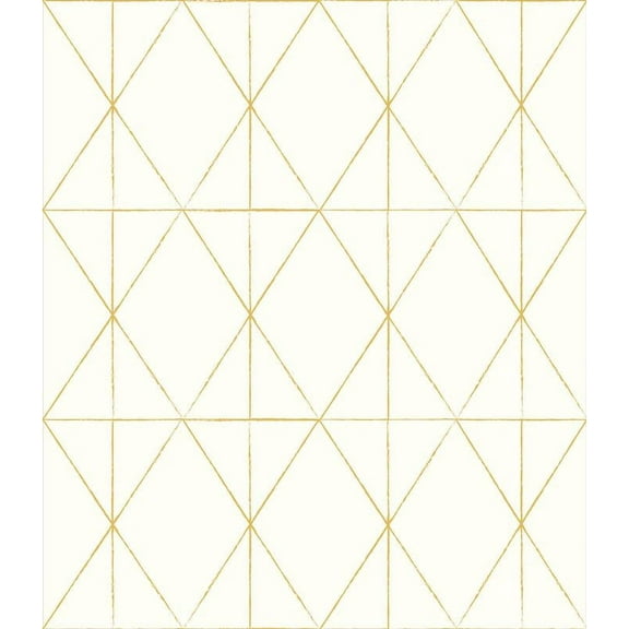 My Style Lennon Gold Geo Peel and Stick Wallpaper