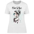 thumbnail image 1 of My Style Model Wears Sunglasses T-Shirt Women -Image by Shutterstock, Female Large, 1 of 2