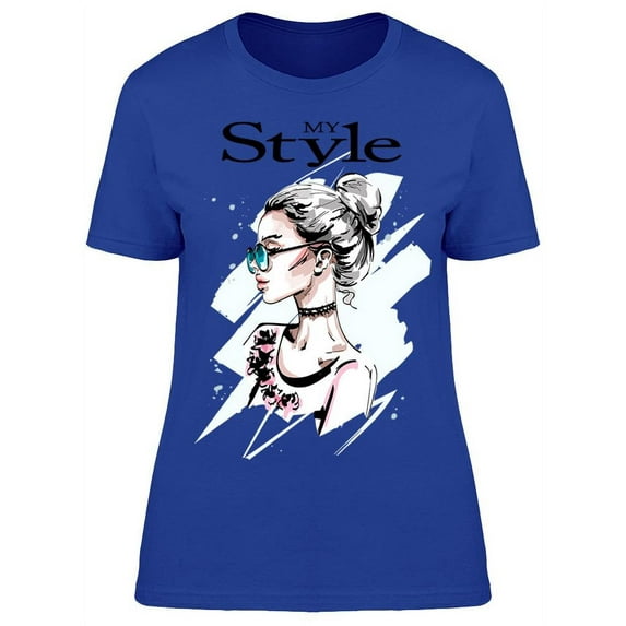 My Style Model Wears Sunglasses T-Shirt Women -Image by Shutterstock, Female Small