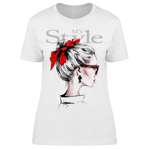My Style Model With Headband T-Shirt Women -Image by Shutterstock, Female Small
