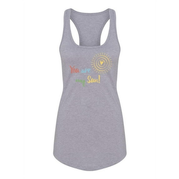 My Sun Quote Racerback Tank Women -Image by Shutterstock, Female x-Large